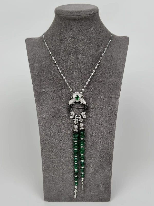 Ювелирные украшения КОЛЬЕ С ИЗУМРУДАМИ 041124 emerald 3