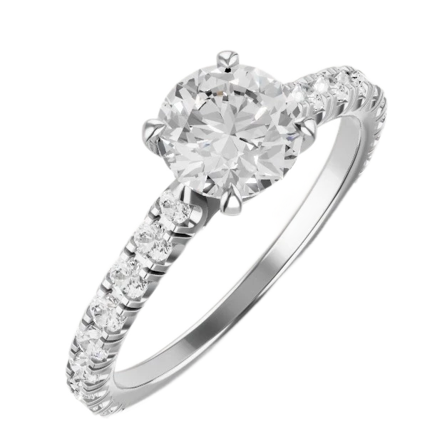 Solitaire 1895 ring 2.26 ct F/VVS1 (size 54)