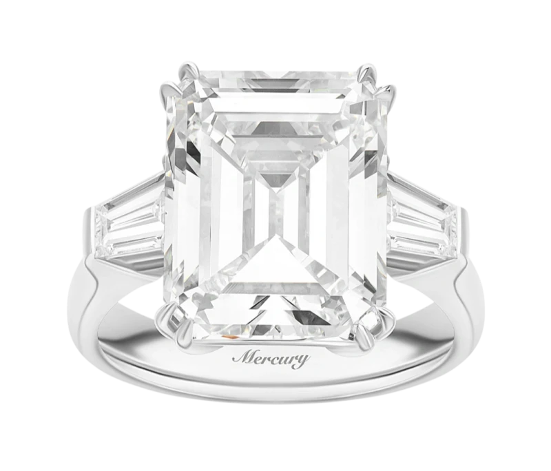 Mercury EMERALD DIAMOND 8.80 CT H/VS2 RING (GIA) MR800WED8 1