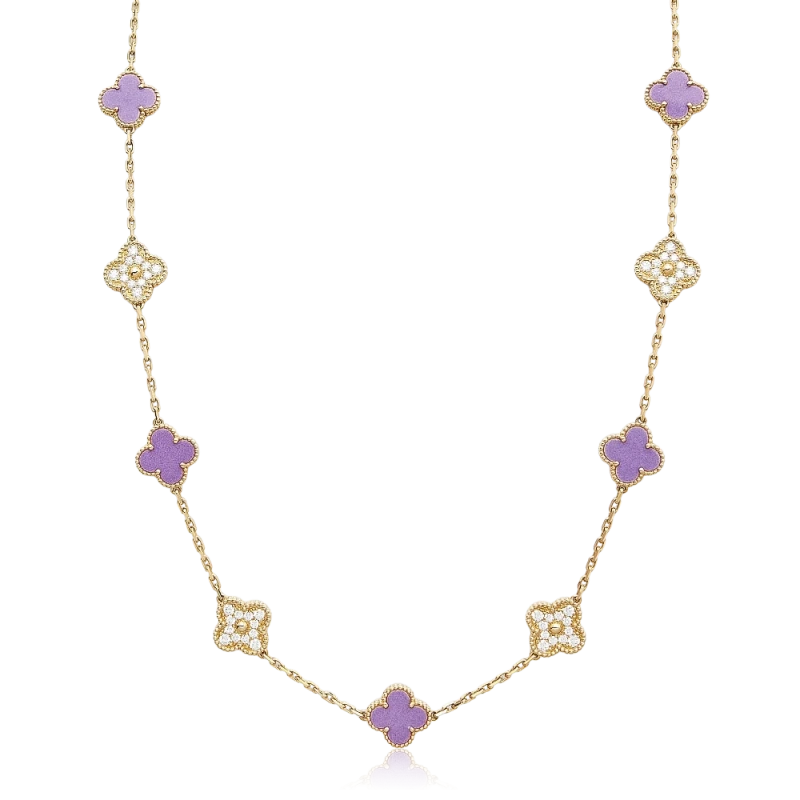 Van Cleef & Arpels Vintage Alhambra long necklace, 20 motifs VCARPOY600 3