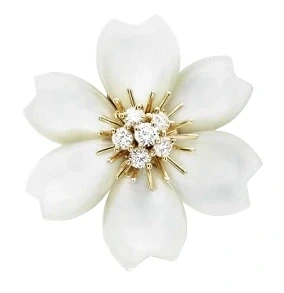 ROSE DE NOËL CLIP PENDANT, SMALL MODEL