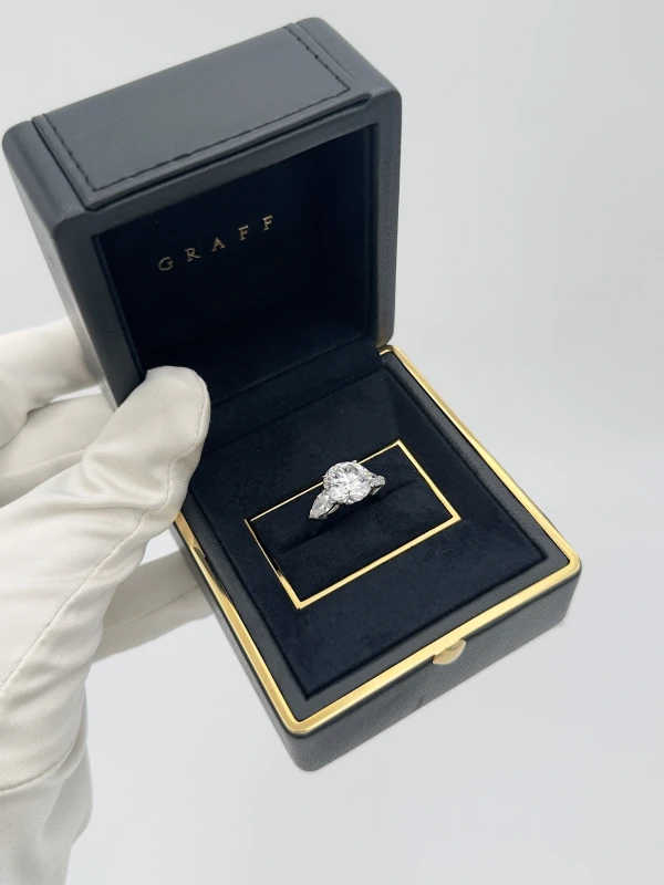 GRAFF ROUND DIAMOND 4.22 CT E/VVS1 EXEXEX RING GR 4.22 ct E/VVS1 7
