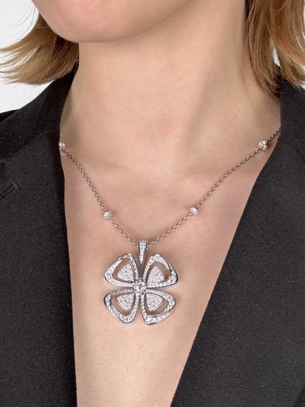 No name DIAMOND FLOWER NECKLACE nnFlower 2