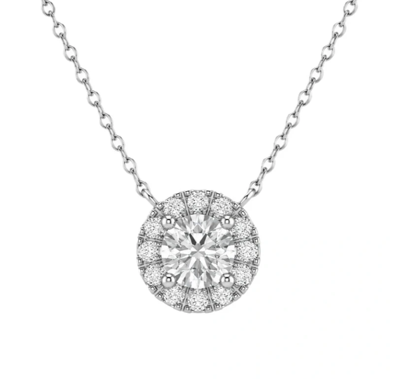 ROUND DIAMOND PENDANT 0.32 CT GIA