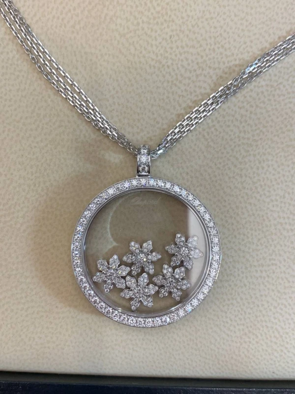 Chopard HAPPY DIAMONDS SNOWFLAKES NECKLACE 79/5758/0-20 2