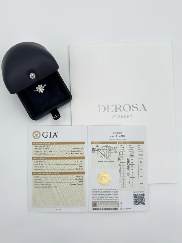 DeRosa Sunflower Small Diamond  1.71 CT Ring (GIA) R5401714 2