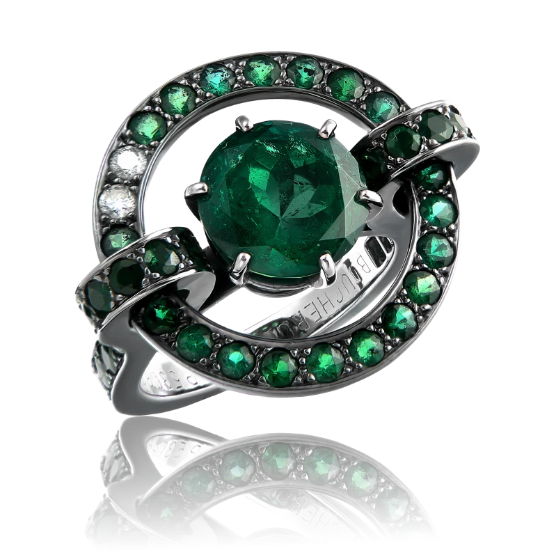 Boucheron DESDEMONA EMERALD 11.39 CT SET EM SET 4