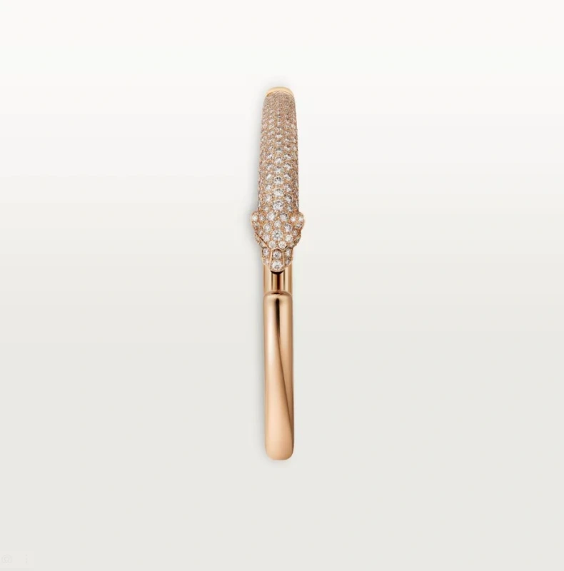 Cartier PANTHERE DE CARTIER BRACELET, SMALL MODEL. HALF-PAVED (SIZE 17) N6725917 5