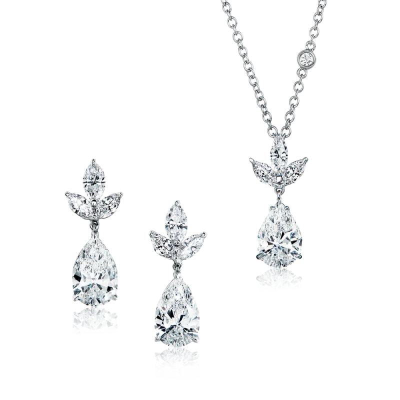 PEAR DIAMOND SET