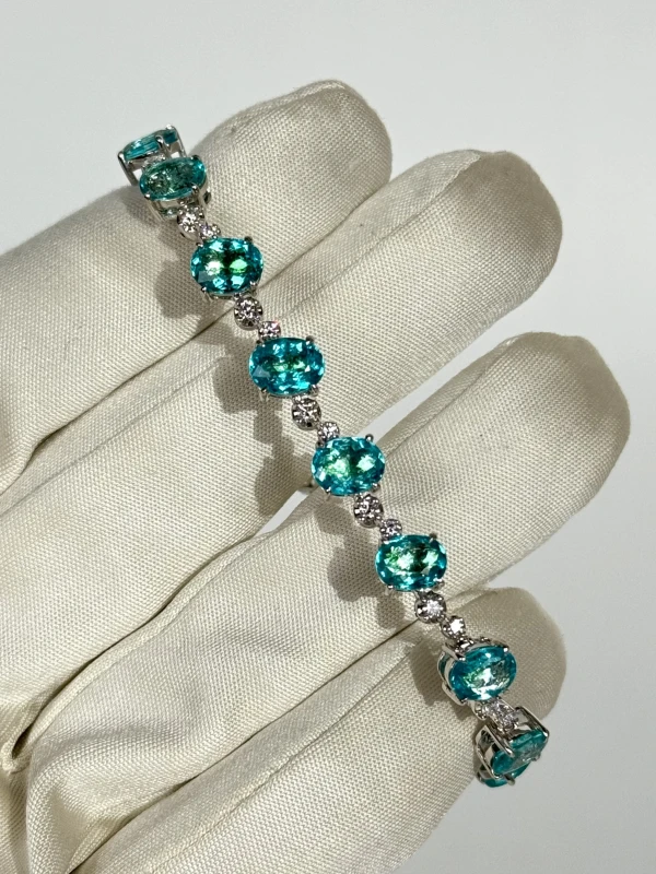 No name PARAIBA TOURMALINE 11.70 CT BRACELET PARAIBA 11.70 CT 2