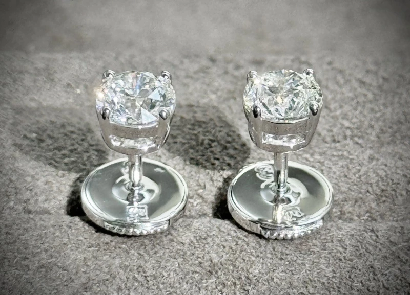 Earrings without a brand DIAMOND EARRINGS 0.70-0.70 ct I/VS (GIA) 0.70-0.70 ct I/vs 5