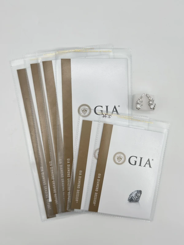 DeRosa DIAMOND 7.23 CT EARRINGS E48721 4