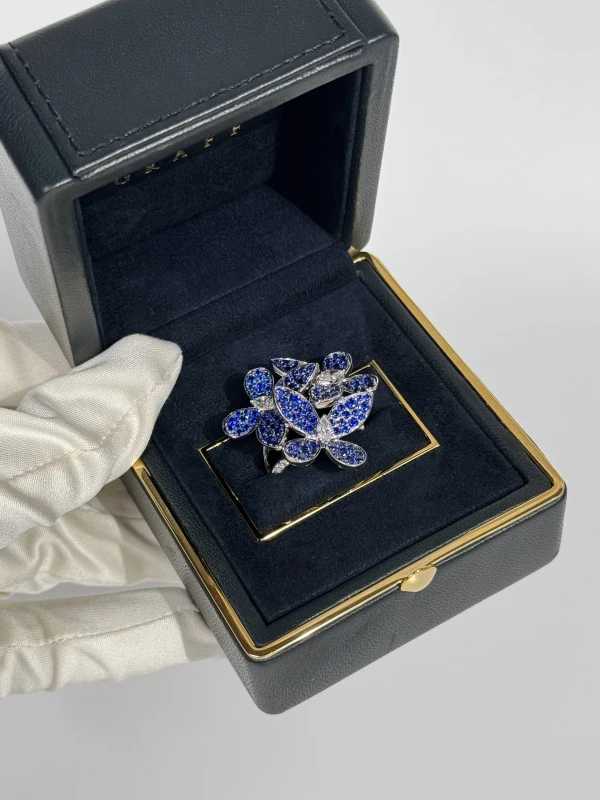 Graff TRIPLE PAVÉ BUTTERFLY RING GR 3.82 CT 5