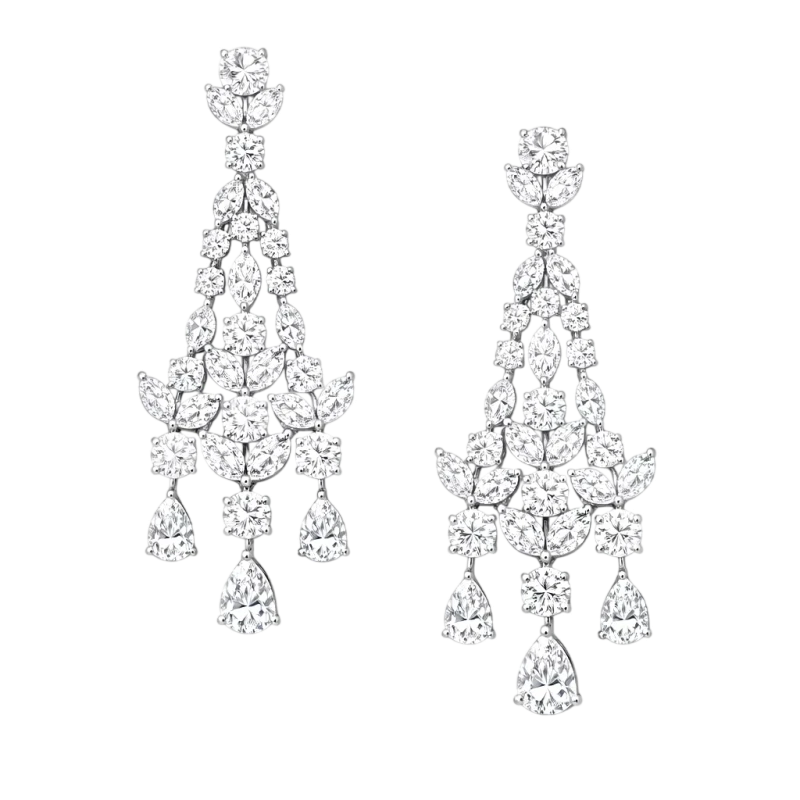 Earrings without a brand MIXCUT DIAMOND 15.29 CT D-G/INTERNALLY FLAWLESS-VS2 EARRINGS nn15.29 1