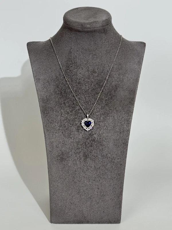 Earrings without a brand SAPPHIRE HEART 5.05 CT PENDANT, ROYAL BLUE NNS5.05 CT 3