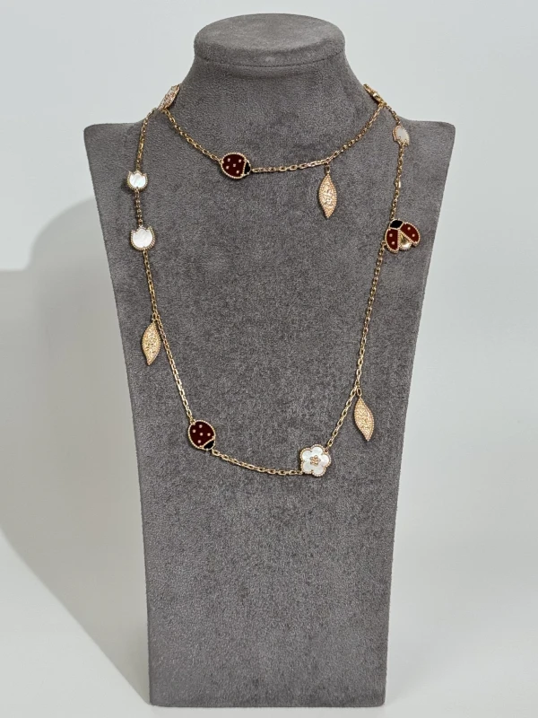 Van Cleef & Arpels. Lucky Spring long necklace, 15 motifs VCARP7RT00 4
