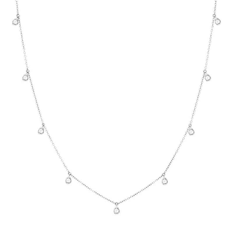 WHITE GOLD DIAMOND 0.45 CT NECKLACE