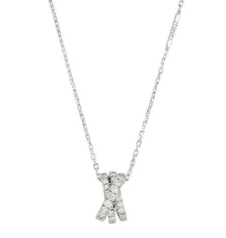 Колье из белого золота с бриллиантами