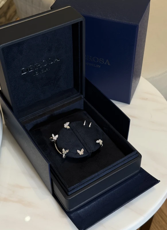 DeRosa BUTTERFLY CUFF EARRINGS 0.78 CT E10660756B 4