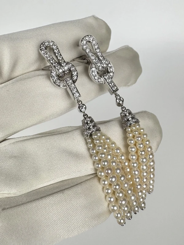 Cartier AGRAFE EARRINGS N8050300 4