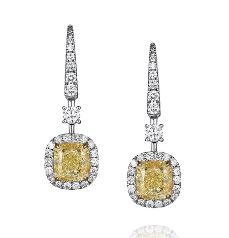 Earrings without a brand С БРИЛЛИАНТАМИ 3.01 CT FLY/VS2 - 3.03 CT FLY/VS1 3.01 CT FLY/VS2 - 3.03 CT FLY/VS1