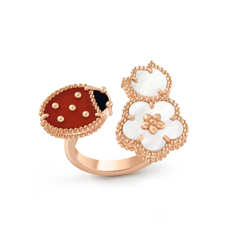 Van Cleef & Arpels Lucky Spring Between the Finger ring (SIZE 52) VCARP9X352 2