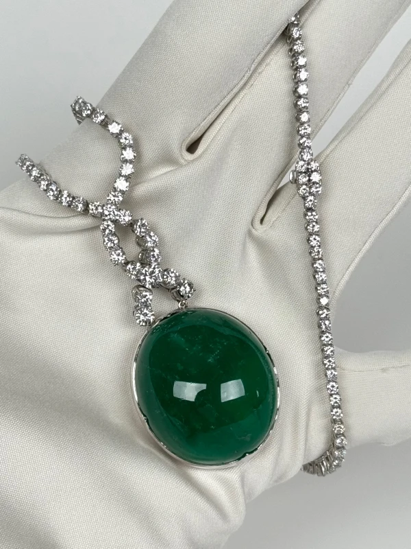 СЕРЬГИ NO NAME COLOMBIA EMERALD 125.85 CT GREEN NECKLACE NN125.85 5