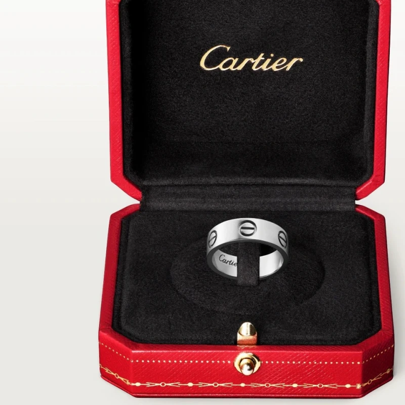 Cartier LOVE RING, WHITE GOLD (SIZE 53) B4084753 7