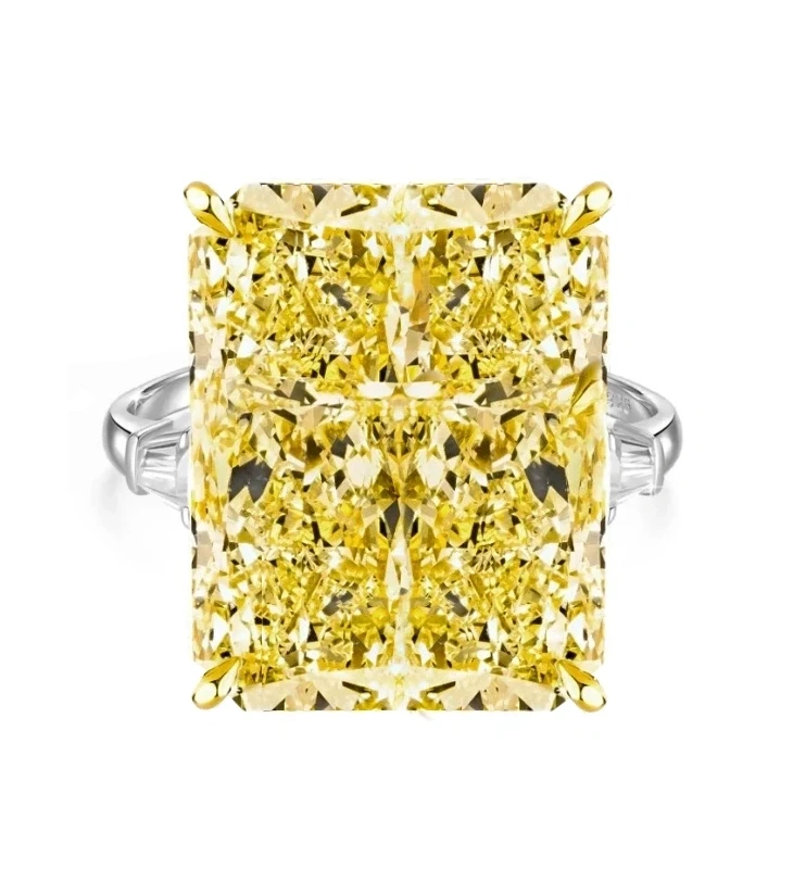 Earrings without a brand Yellow Diamond 37.02 CT Fancy Yellow/VS2 Ring 37.02 ct fancy ellow 1