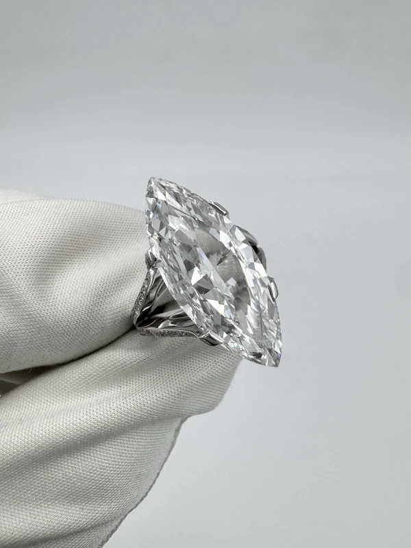 СЕРЬГИ NO NAME MARQUISE DIAMOND 6.58 CT RING (TYPE IIA) (GIA) NN6.58D 4