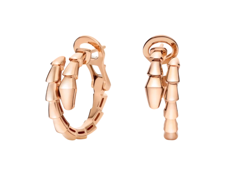 SERPENTI VIPER EARRINGS, ROSE GOLD