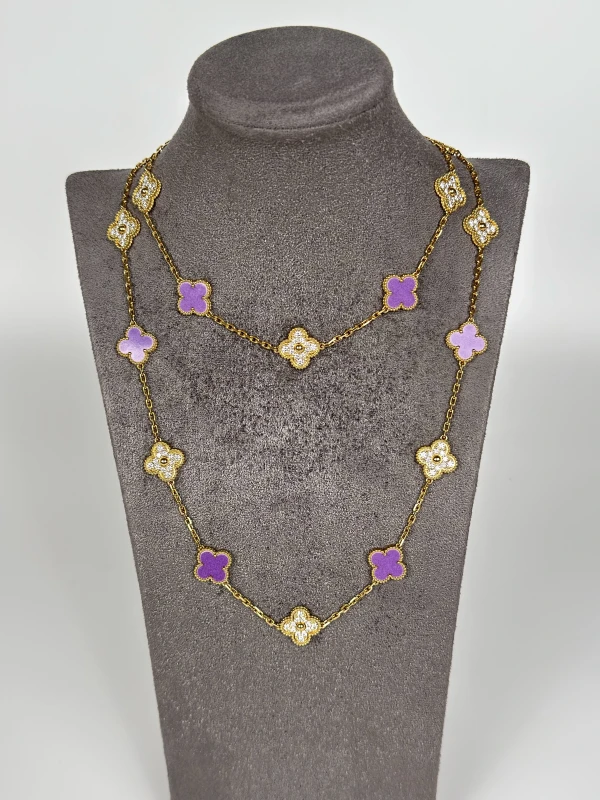 Van Cleef & Arpels Vintage Alhambra long necklace, 20 motifs VCARPOY600 4