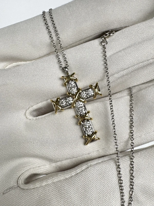 Tiffany & Co Sixteen Stone Cross Pendant 60022679 3