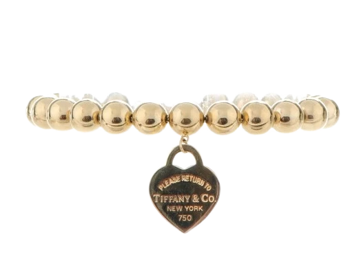 Tiffany & Co Return to Tiffany Heart Tag Bead Bracelet in Yellow Gold 60128929 1