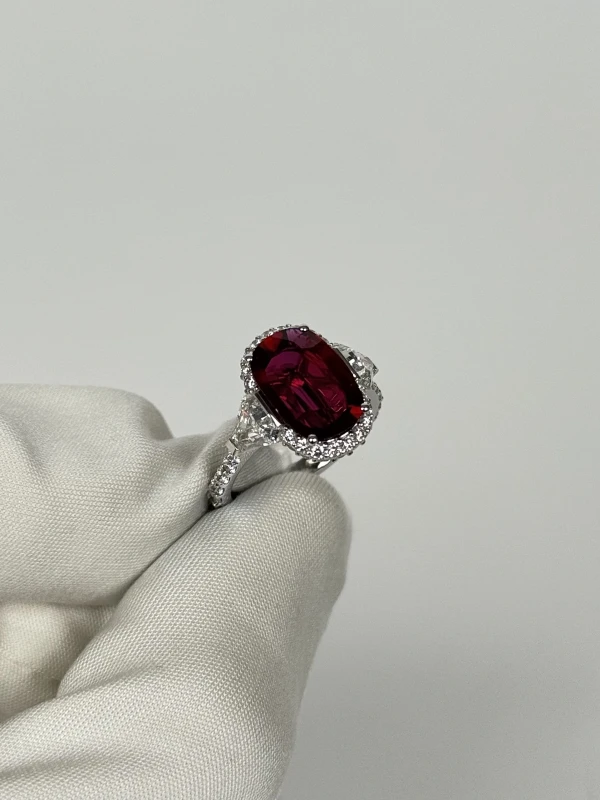 VERDI JEWELLERY КОЛЬЦО С РУБИНОМ 3.10 CT PIGEON BLOOD A33E 3