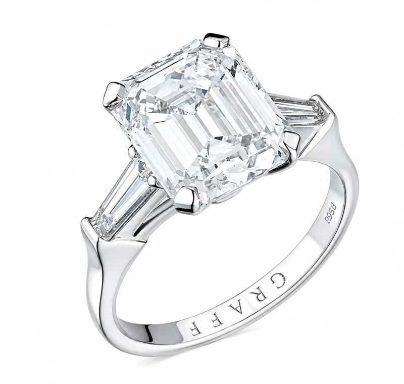 Graff EMERALD DIAMOND 5.64 CT I/IF RING (GIA) RGR2158 1