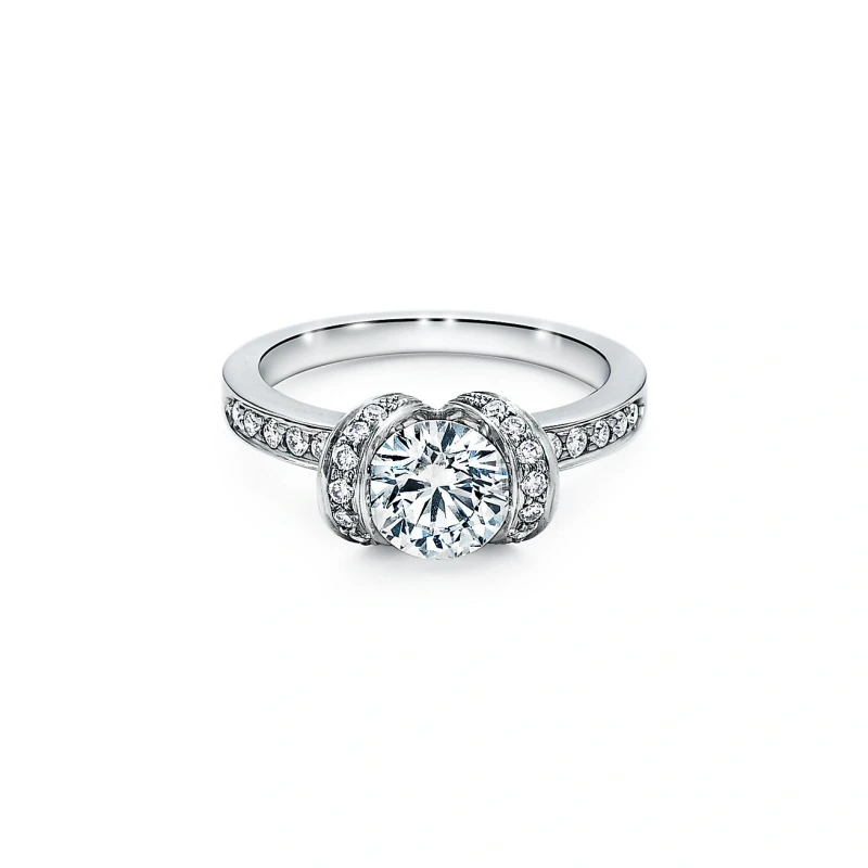 RIBBON ENGAGEMENT DIAMOND 0.53 CT RING (SIZE 51)