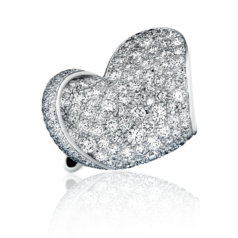 HEART FLOWER RING (SIZE 53)