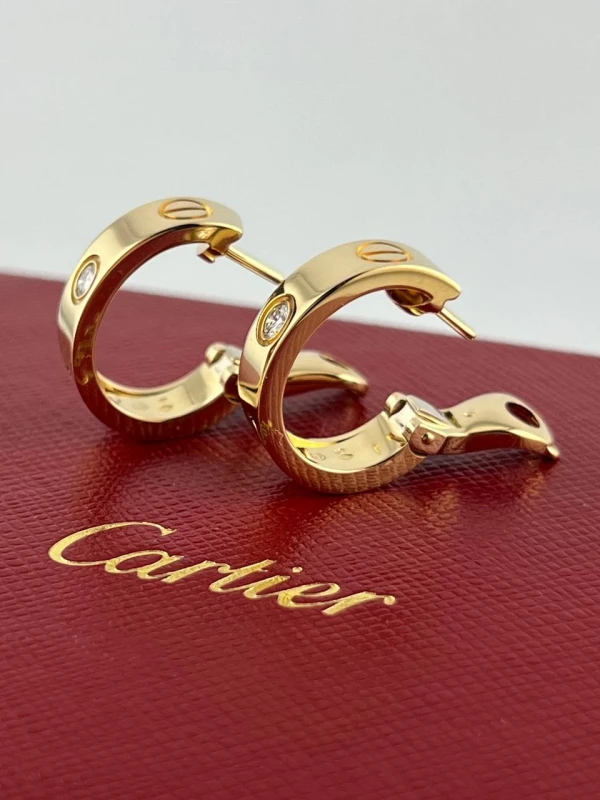 Cartier LOVE 2 DIAMOND EARRINGS B8022900 6