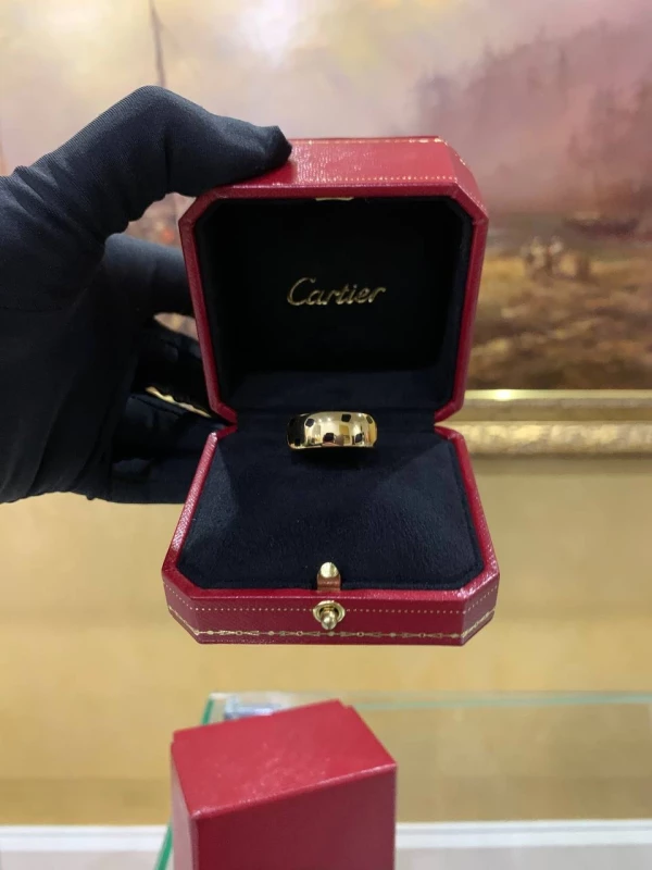 Cartier PANTHER SPOTTED LAQUER RING, YELLOW GOLD CARTIER PANTHERE 5