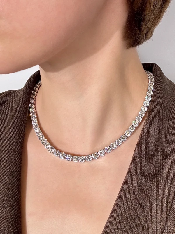 No name ROUND DIAMOND 68.13 CT G-H/SI1 NECKLACE (GIA) NN68.13 2