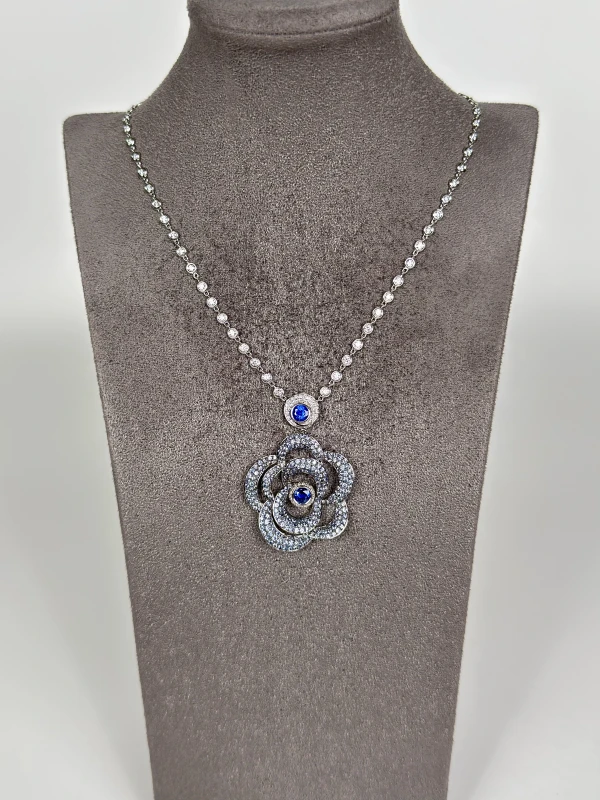 Adler FLOWER SAPPHIRE NECKLACE 100444 3