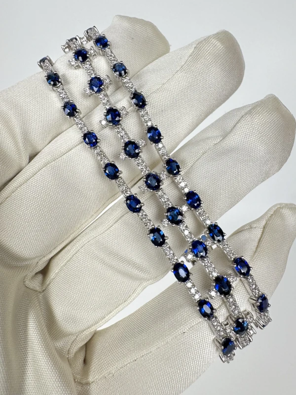 RalfDiamonds WHITE GOLD SAPPHIRE & DIAMOND BRACELET RDBSD1301 2
