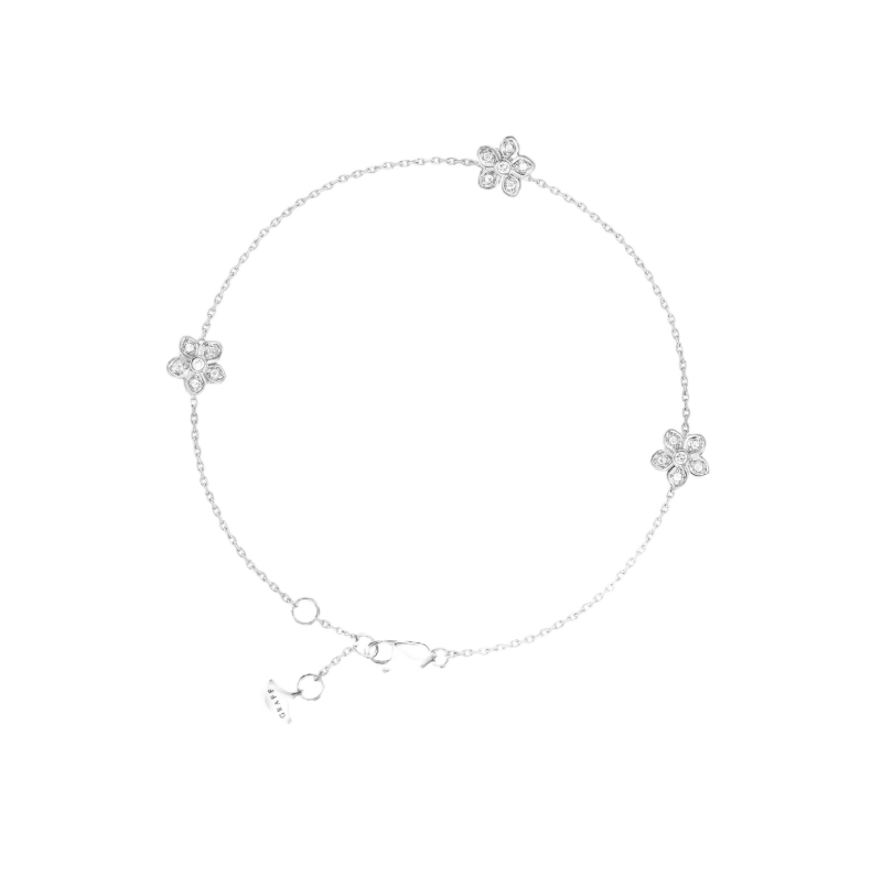 Wild Flower Petite Pavé Diamond Bracelet