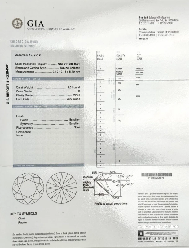 RalfDiamonds С БРИЛЛИАНТАМИ  3.01 - 3.01 CT G/VVS2 3.01 - 3.01 CT G/VVS2 7