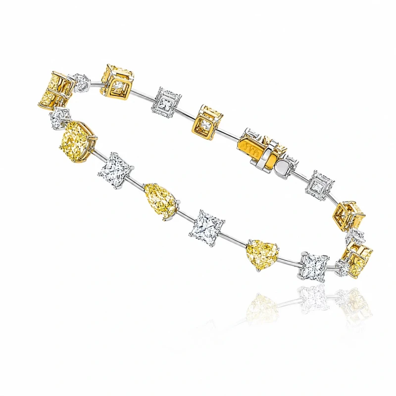 MIXCUT CUT DIAMONDS 15.03 CT BRACELET (GIA)