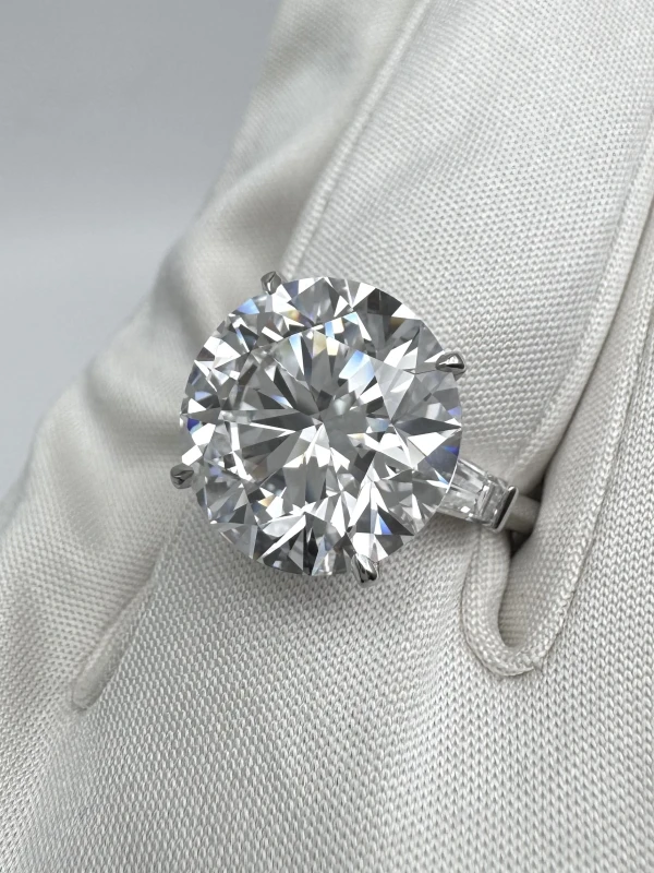 GRAFF ROUND DIAMOND 10.45 CT D/FLAWLESS RING ( TYPE IIa) (GIA) EXEXEX GR10.45 6