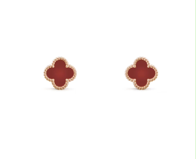 SWEET ALHAMBRA EARSTUDS. CARNELIAN