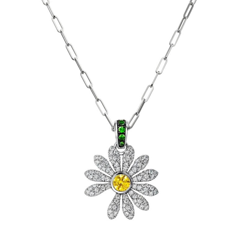 Jacob & Co. X PEACEMINUSONE Yellow Diamond With Pavé Pendant