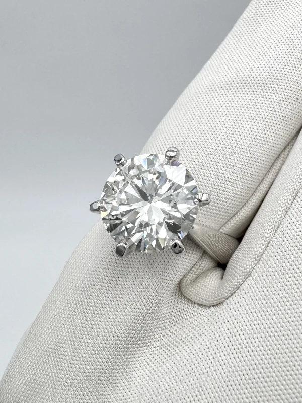 СЕРЬГИ NO NAME ROUND DIAMOND 5.10 CT J/VS1 RING (GIA) NN5.10J/VS1 4